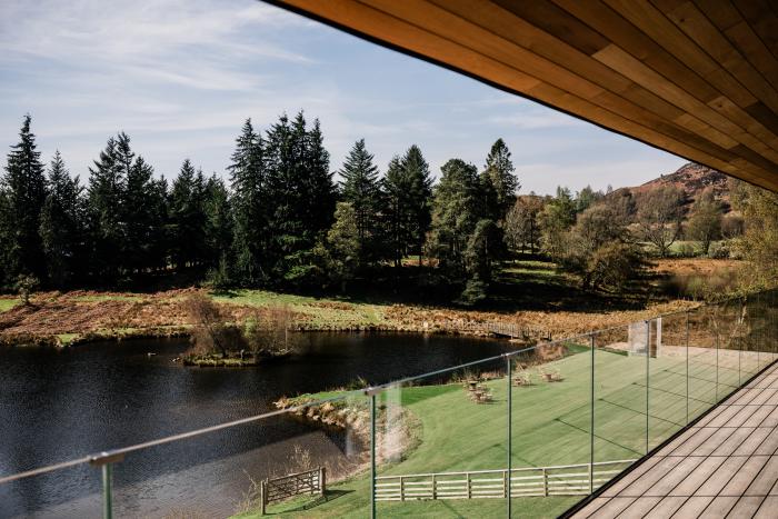 lochside view for the dalradian balcony at cardney steading weddings